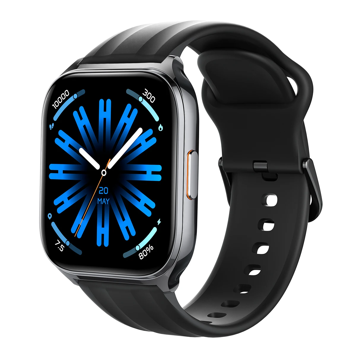 HAYLOU Watch 3 Smartwatch met Spraakoproepen, 1.85'' AMOLED Scherm, 24-uurs Gezondheidsmonitoring, 150+ Sportmodi, 1ATM Waterdicht