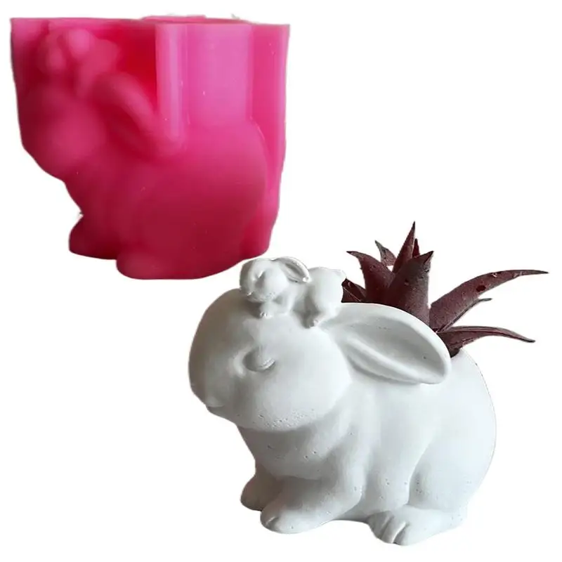 

Силиконовая форма для рукоделия с животными, маленькие силиконовые формы для цветочного горшка, форма для свечей, антипригарные гипсовые формы для мыла, быстросъемная смола