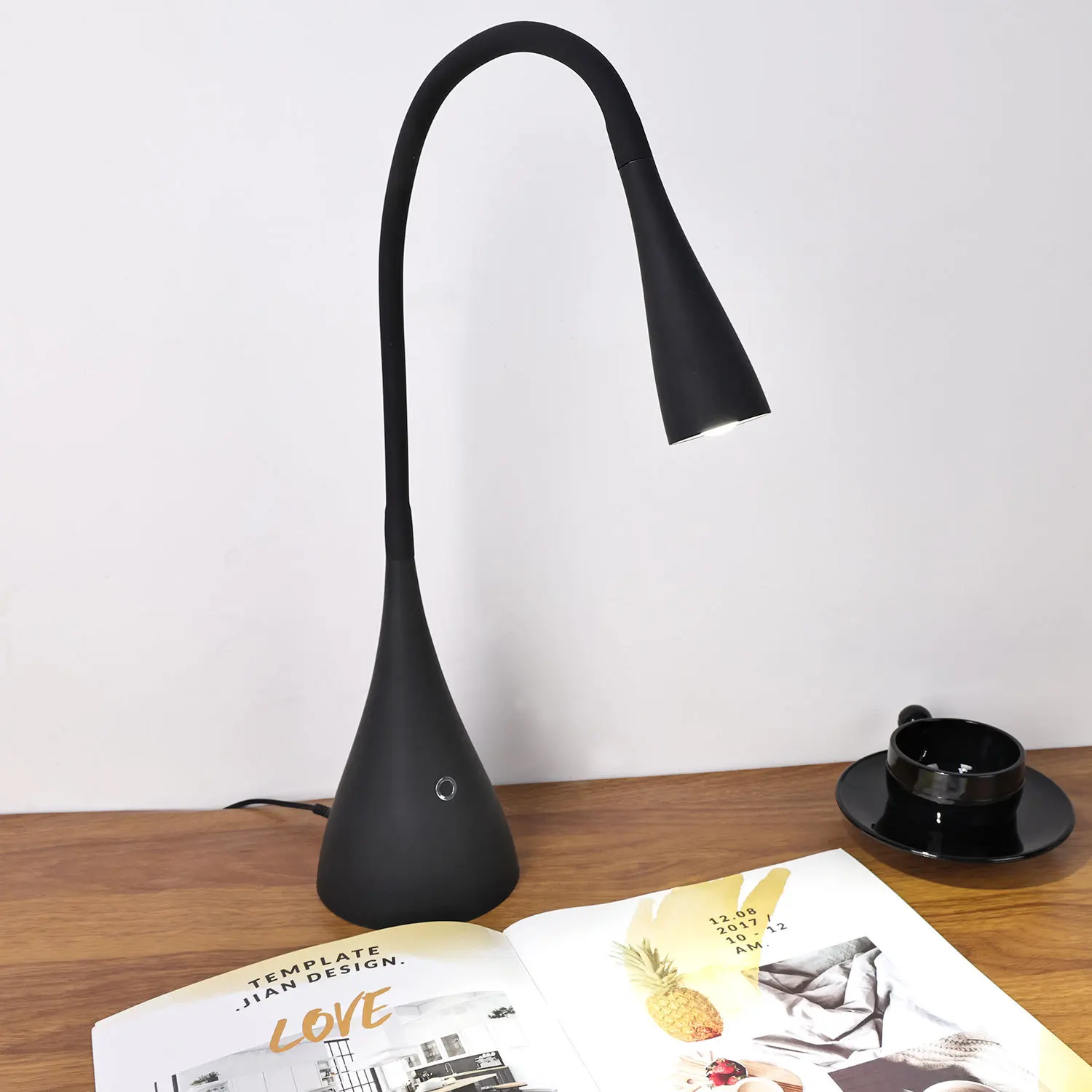 

European Minimalist LED Bedside Reading Suitable for Multi Scene Hotel Headboard Gooseneck Tube Light LED Tube Light