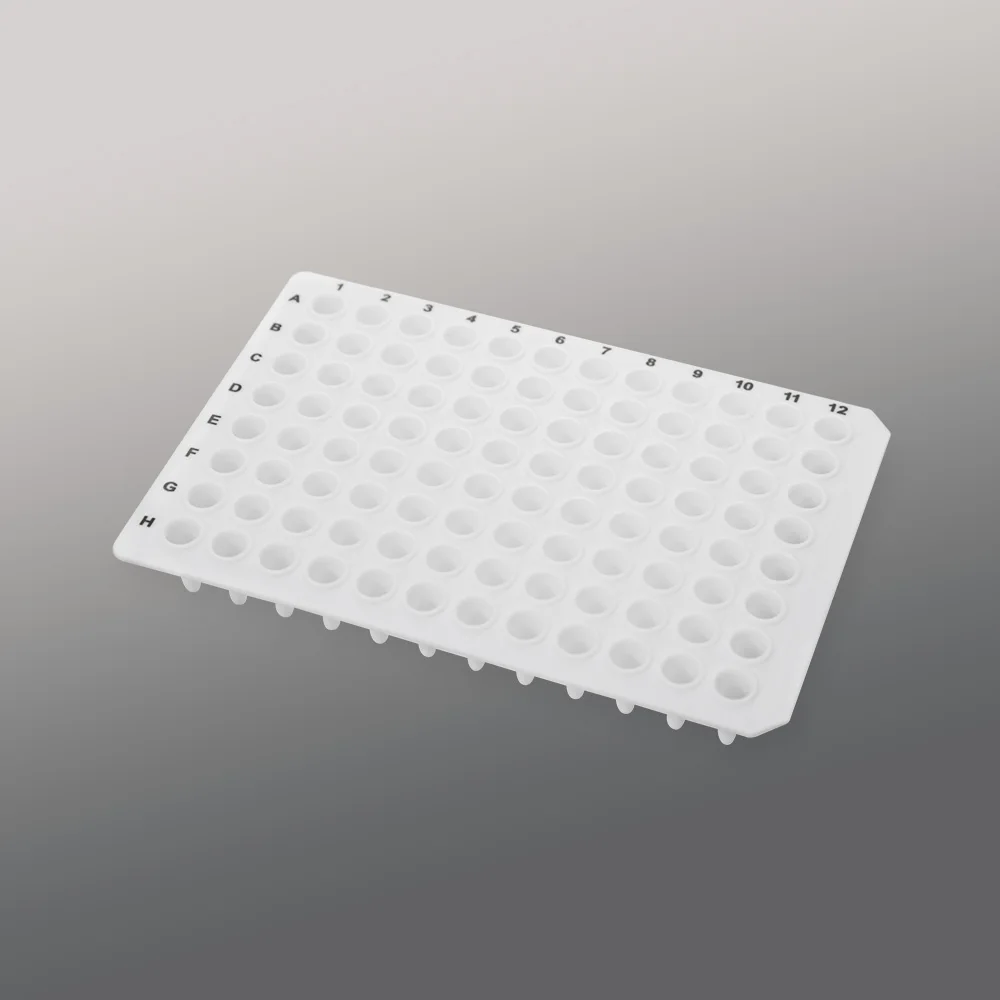 

10pcs 96 well 0.1ml PCR microplate, no skirt, white