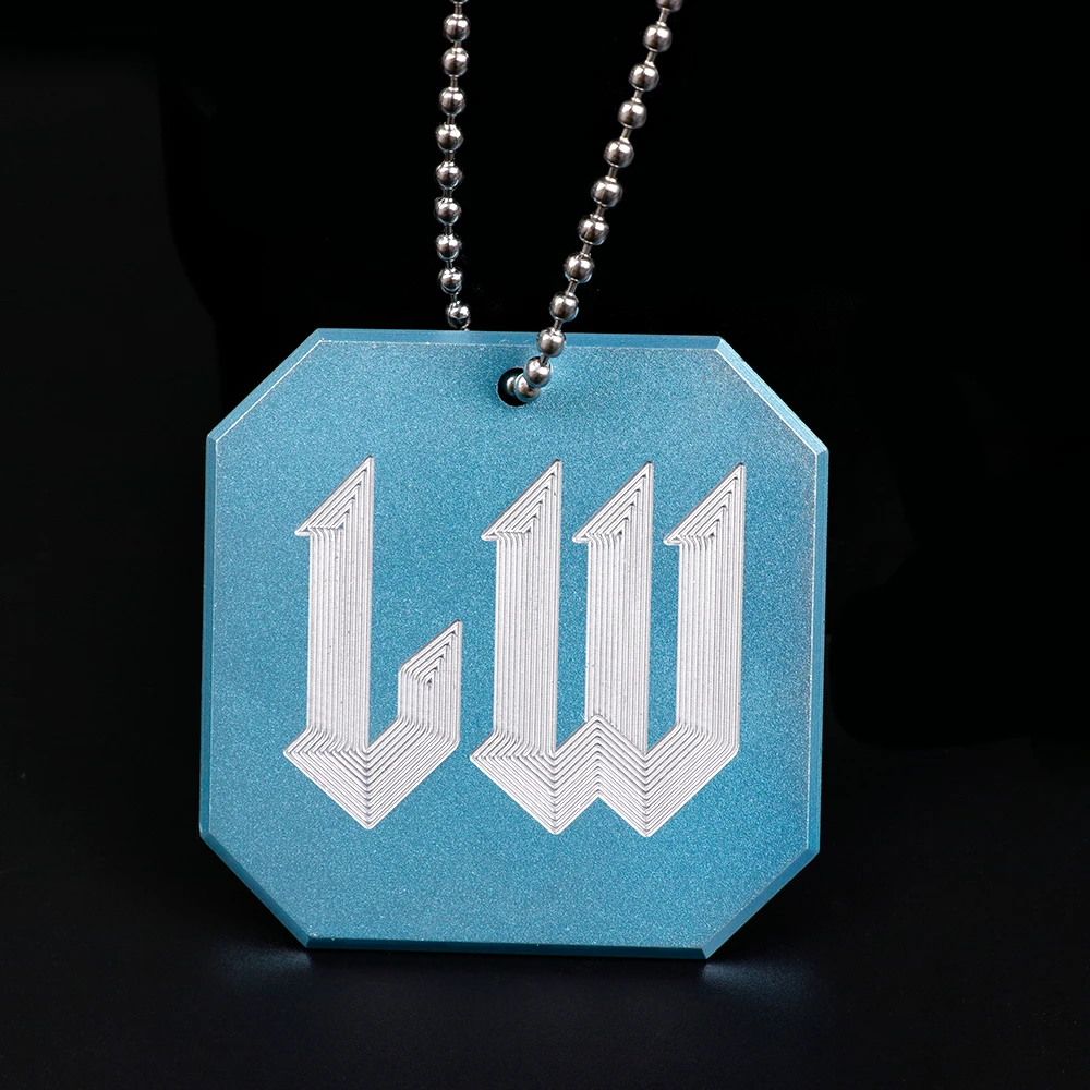 LW Emblem Auto Schaltknauf Tag Schlüsselanhänger Innenraum Metallabzeichen
