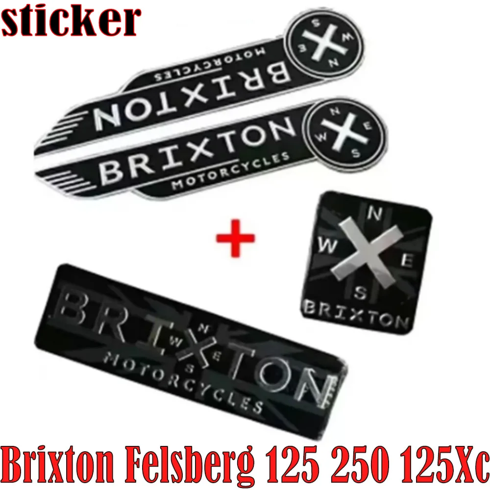 New Motorcycle Brixton Felsberg 125 250 125Xc Accessories Decal Emblem Badge Decal for Brixton Felsberg 125 250 125Xc