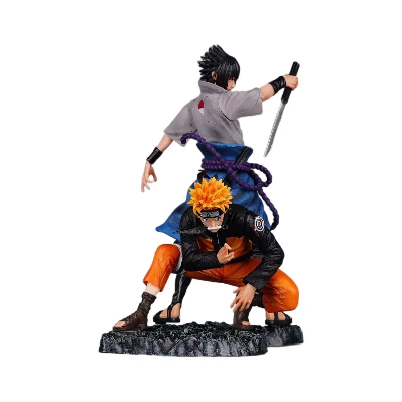 애니메이션 나루토 피규어 GK 우즈마키 나루토 우치하 사스케 액션 피규어 바인딩 01 PVC 컬렉션 모델 멋진 장식 데스크탑 장난감