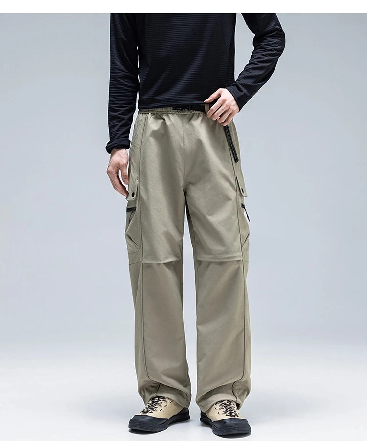 Unisex Teflon Wasserdichte Softshell-Hose - Fluoridfreie, wasserabweisende, schnelltrocknende Wanderhose mit verstellbaren Bündchen – Detail 6