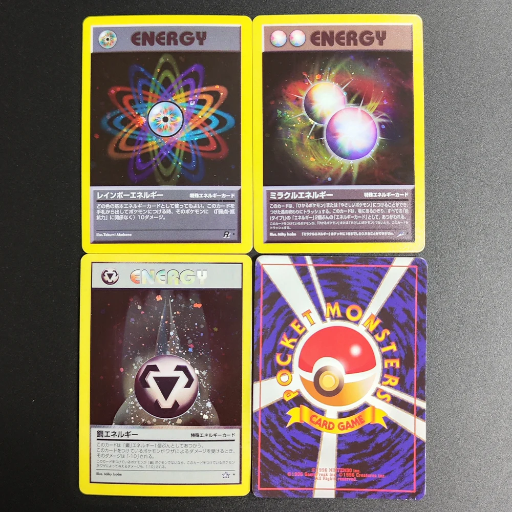 

Коллекционная карточная игрушка PTCG: Японская серия «Чудо-энергия», «Радужная энергия», «Металлическая энергия» (сделано своими руками)