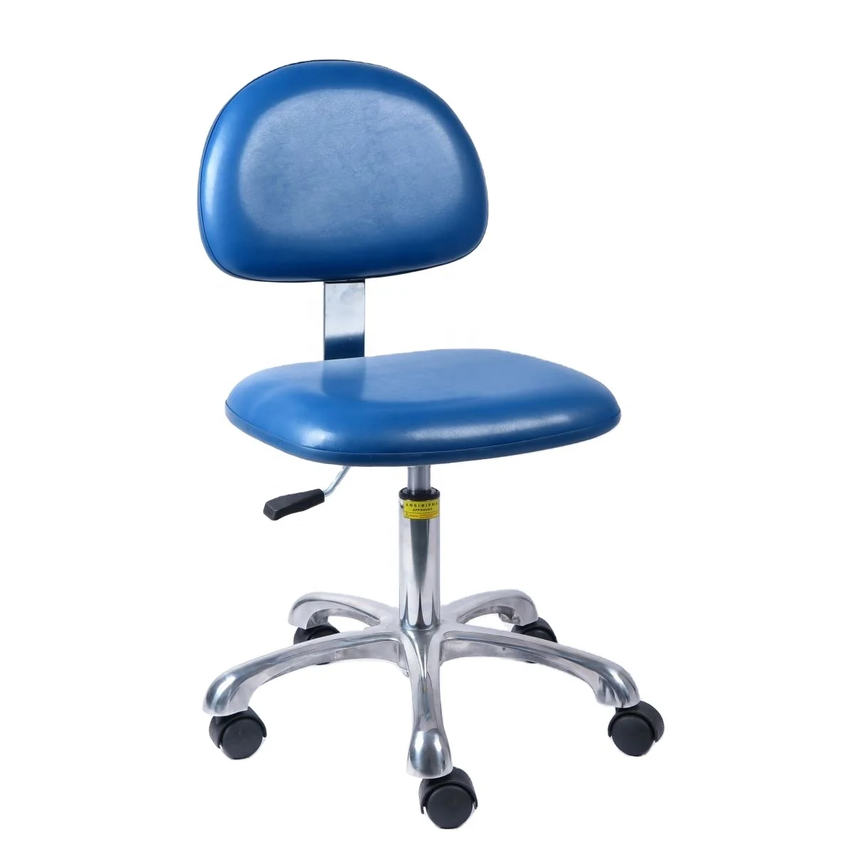 Anti-static polyurethane leather office laboratory chair adjustable clean room laboratory hospital living room chair plastic