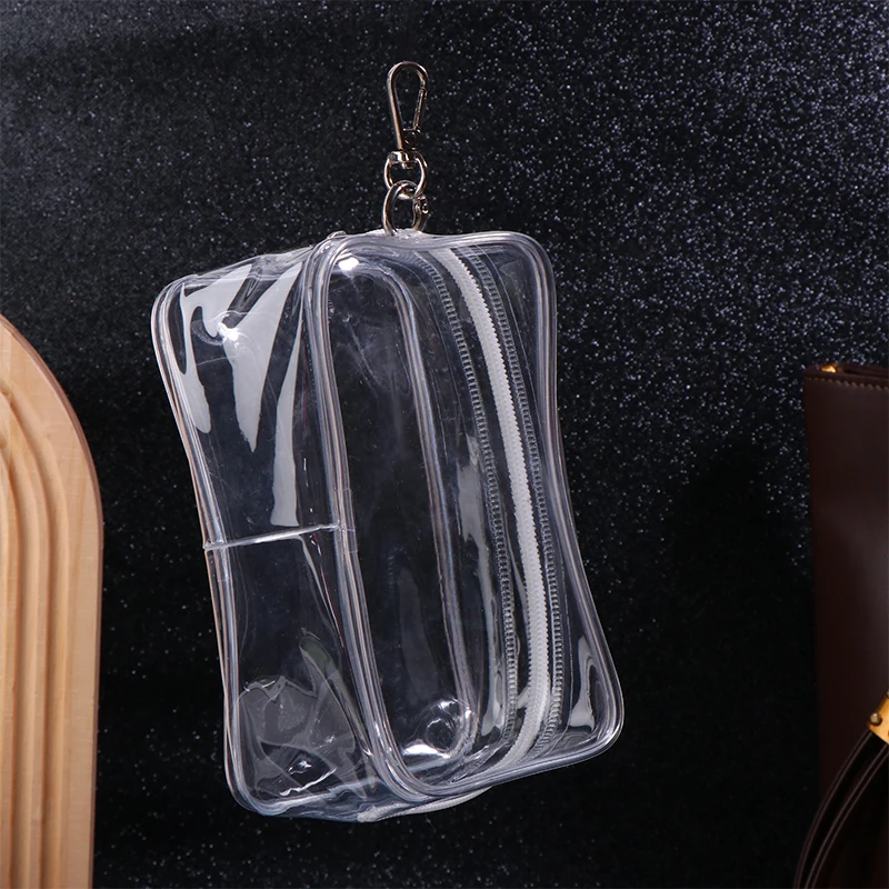 16*10cm Transparent Doll Display Storage Bag Doll Organizer Dust Proof Case PVC Mystery Box Portable Coin Purse Earphone Bags