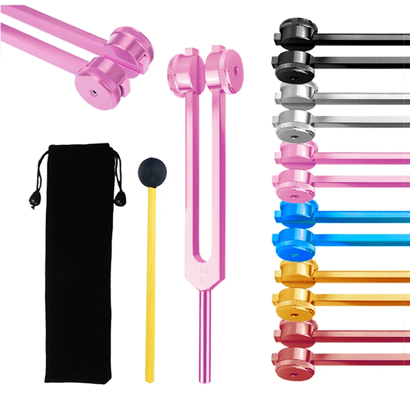 

128Hz Medical Neurological Massager Tuning Fork Mallet Chakra Hammer Stick for Sound Healing Therapy Nerve System Test Tool D3