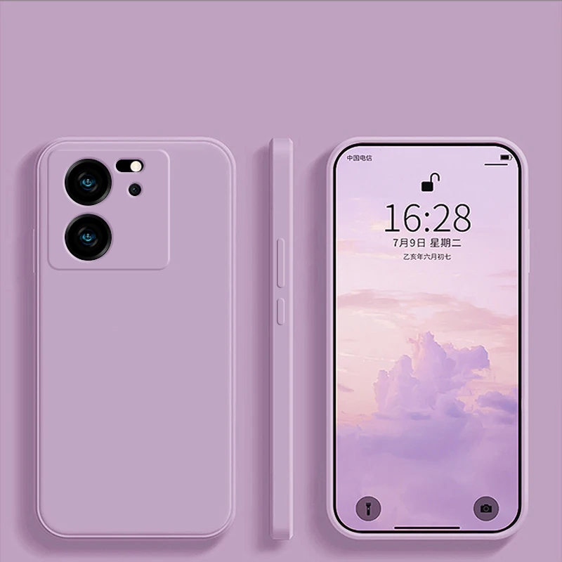 Mi 13 t 13 t mi13t pro Fall Luxus quadratische flüssige Silikon Handy hüllen für Xiaomi mi 13 t mi 13 t pro mi13t pro 5g Soft Back Cover – Detail 19