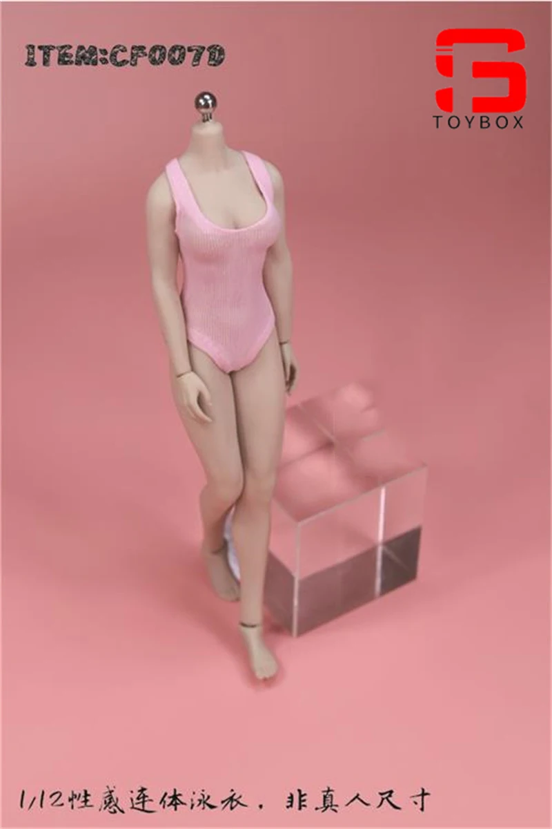 CF007 Strój Kąpielowy Jednoczęściowy Seksowny Model w Skali 1/12 Pasuje do 6-calowej Figurki Żołnierki, Lalki