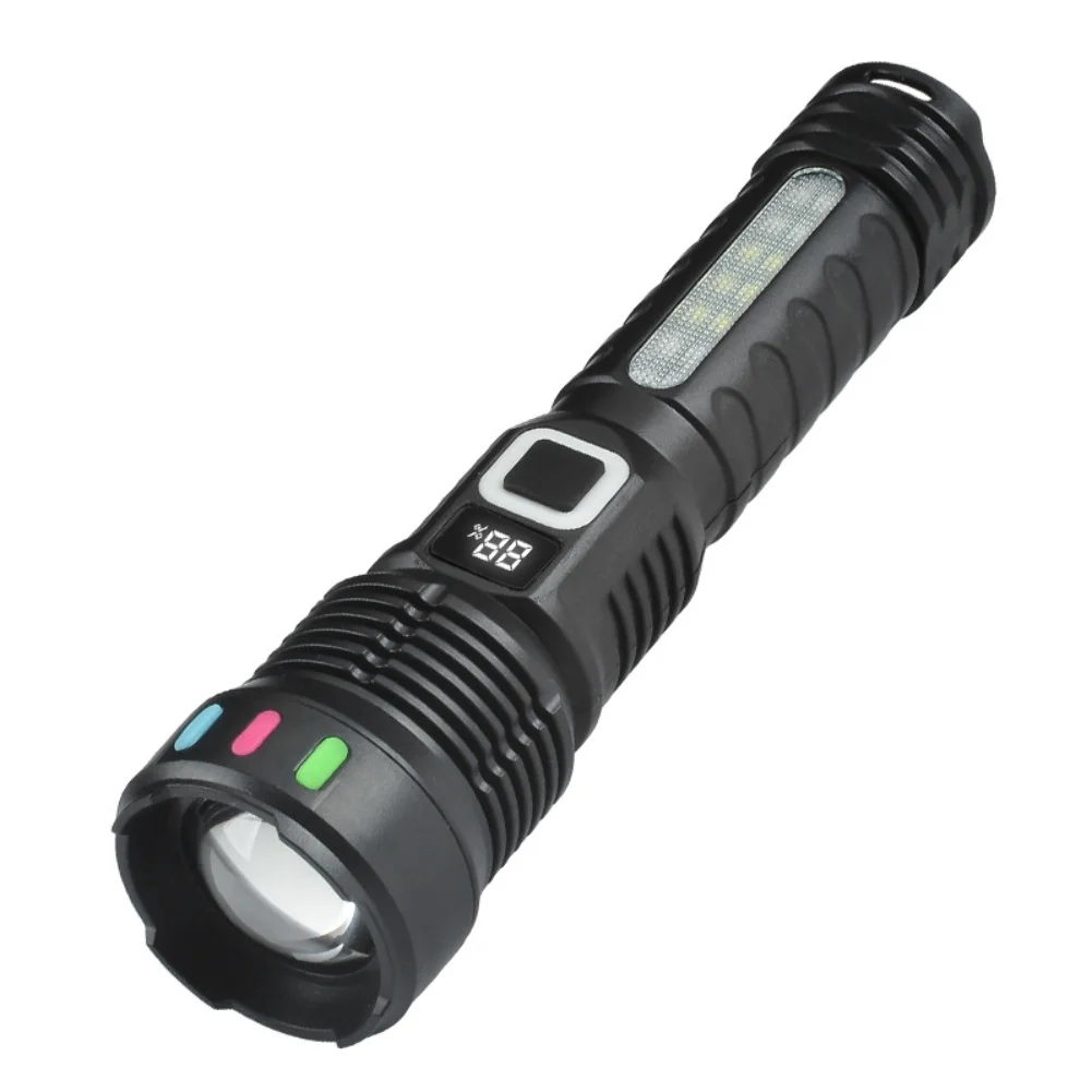 For Camping & -Emergency High-Performance Rechargeable LED Flashlight Zoomable Function High-Power LED  5 Modes