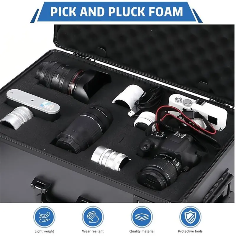 A93E-4 Pcs Pick Apart Foam Insert Pluck Foam Pre Cubed Foam Insert Pre Separated Cube Sheet Foam With Bottom Use