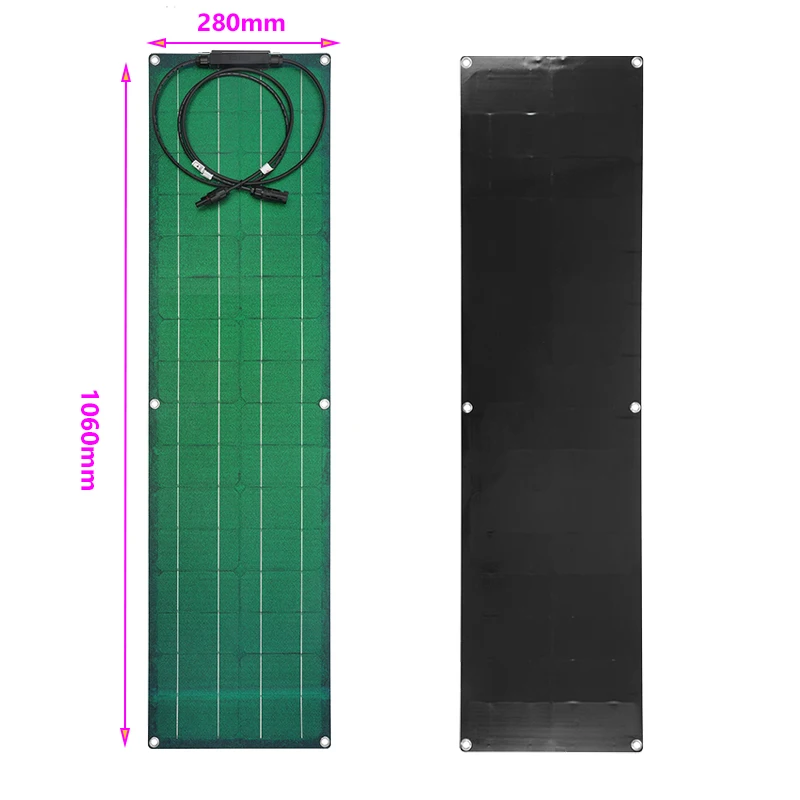 Zestaw elastycznych paneli słonecznych 300W 600W Ładowarka akumulatorów 12V Monokrystaliczny układ słoneczny do Power Bank Jacht kempingowy Samochód RV Łódź — zdjęcie produktu 2