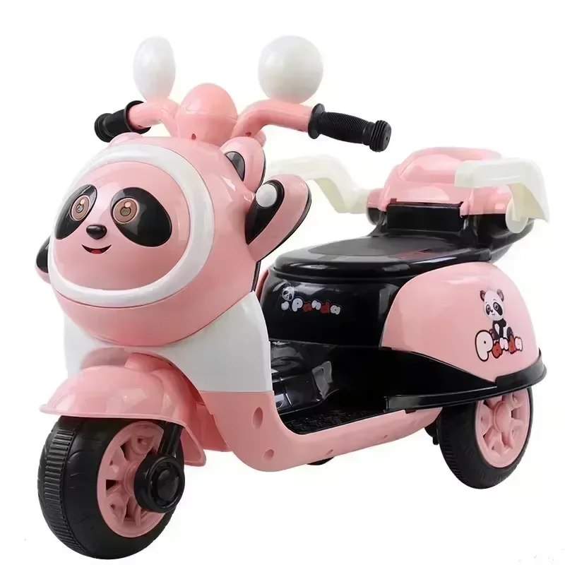 Children's Electric Motorcycle Children's Tricycle Motorcycle Car Boys and Girls Ride Toy Car People Sit Rechargeable Baby Car