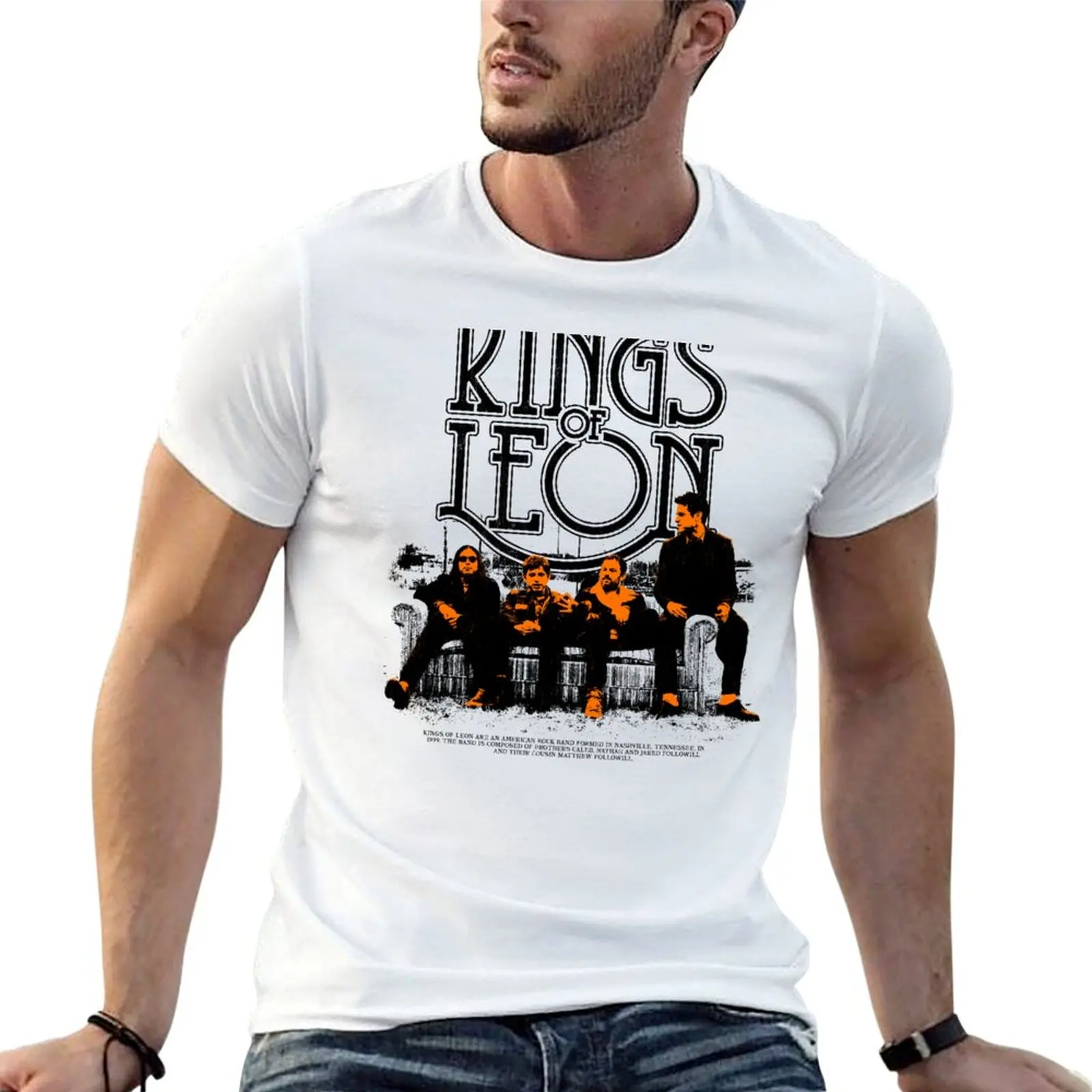 

Design Kings of Leon T-Shirt t shirt men 100% cotton luxury brand t shirt man cotton T-Shirt