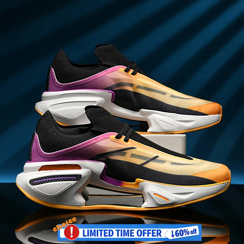 

Мужские кроссовки, легкие дышащие теннисные туфли, амортизирующие уличные кроссовки, противоскользящая тренировочная спортивная обувь с отскоком, 2026