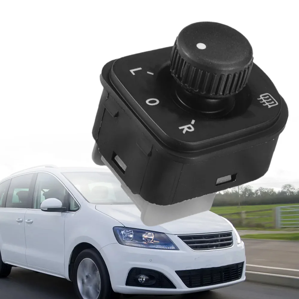 

6 Pins Car Side Rear View Mirror Control Switch Adjust Knob 1K0959565J For Seat Alhambra VW Eos Golf Jetta Passat Rabbit Tiguan