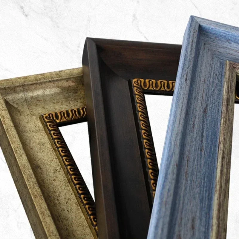 

Stylish Retro Light Luxury Niche Style Picture Frame Classical Oil Painting Frame Designer Framing Gravures Home Decoration