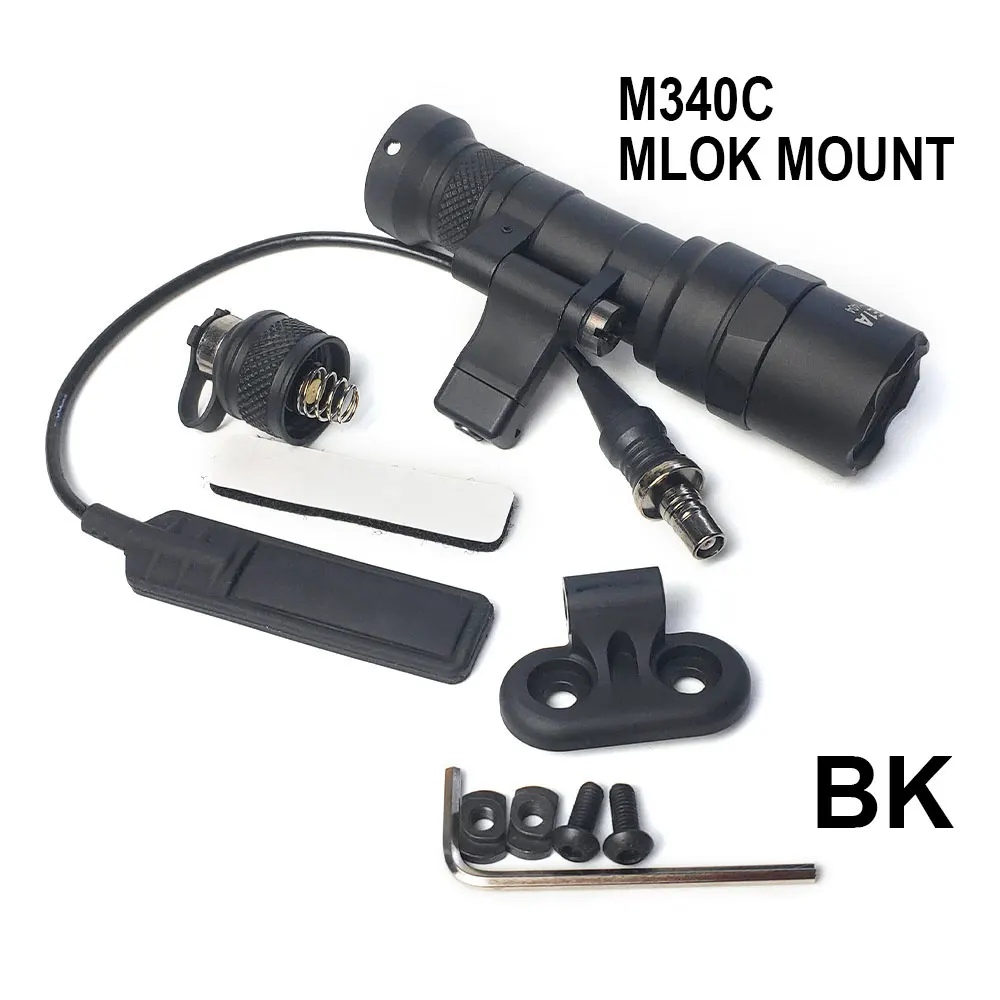 Sotac Tactische Versnelling M 640V M640df M 340V Zaklamp Led Wapen Scout Licht Met Afstandsbediening Drukschakelaar Fit 20Mm Rail