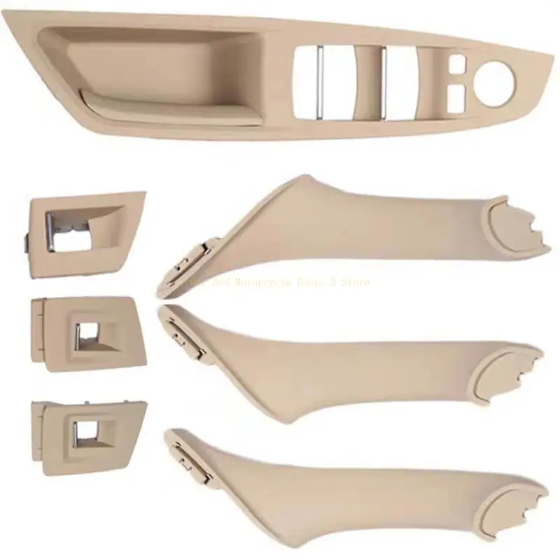 

for 5 Series F10 F18 Car Interior Door Handle Inner Doors Armrest Panel 51417225892 51427234428 7pcs