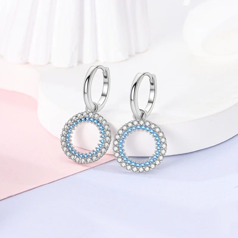 925 Sterling Silver Earrings Women Sparkling Snake Bone Pattern Drop Earring For Anniversary Wedding Jewelry Gifts