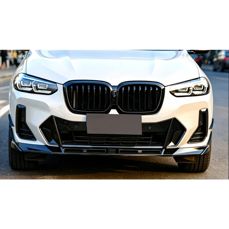 Body Kit for X3 IX3 G01 G08 2022 2023 2024 ABS Bright Black Front Lip, Rear Diffuser, Side Skirt, Spoiler, Fender Trim, Retrofit