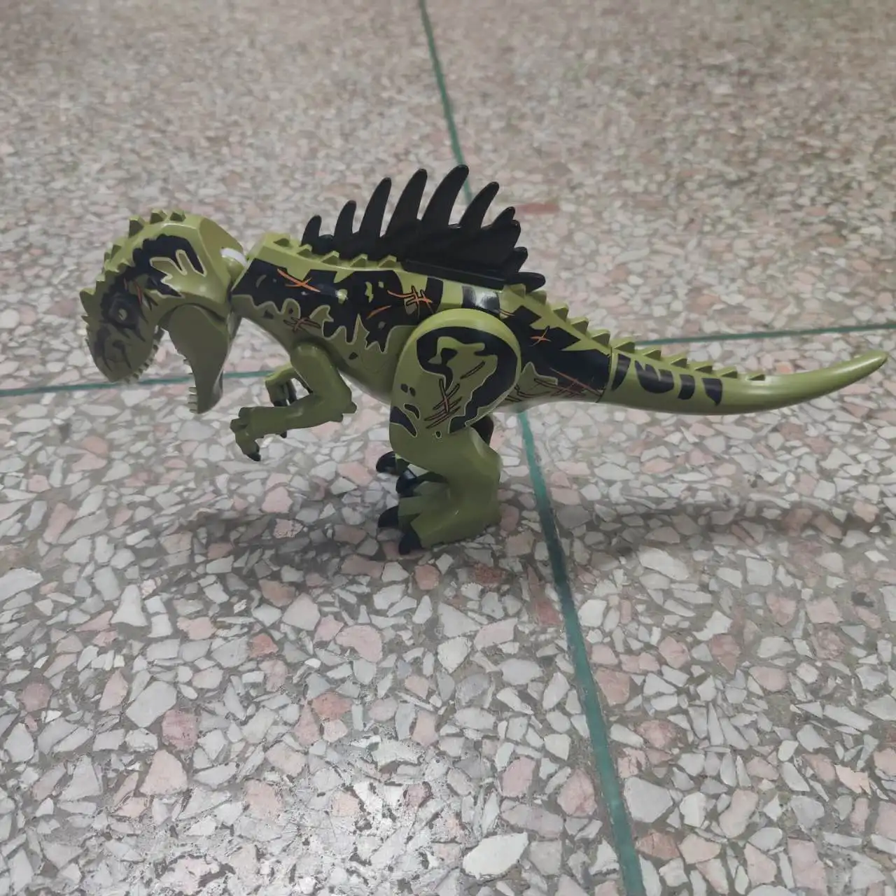 Chinese DIY Jurassic dinosaur spine predatory dinosaur southern giant beast dragon building block Educational Toy for Children