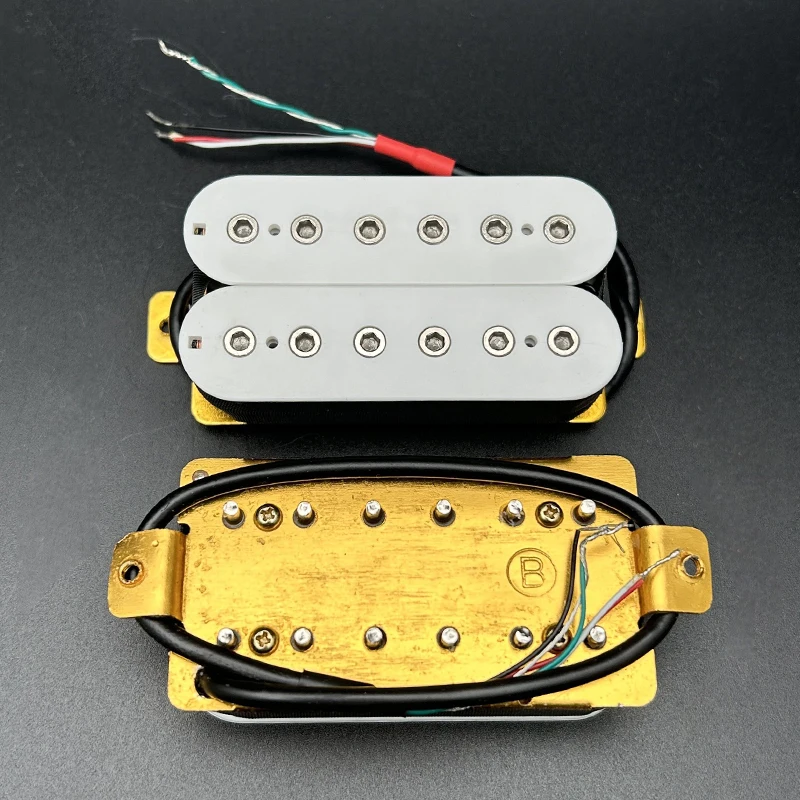 6-String Electric Guitar Humbucker 12 Adjustable Hex Screw Dual Coil for Guitar Coil Splitting Pickup N7.5K/B15K Output