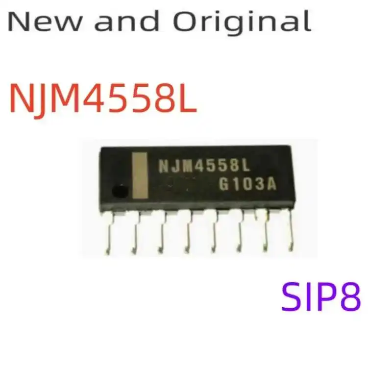 

New and Original NJM4558L SIP8 DUAL OPERATIONAL AMPLIFIER