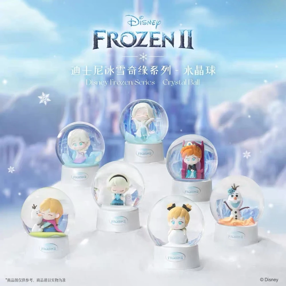 

New Frozen Series Crystal Ball Mysterious Blind Box Elsa Crystal Ball Model Birthday Gift Handmade Desktop Ornament Toy