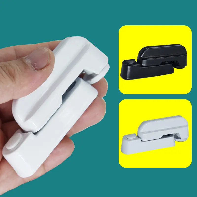 Thermal Break Aluminum Door Window Security Lock Casement Bay Window Handle Inward Outward Opening T Shape Lock Hardware