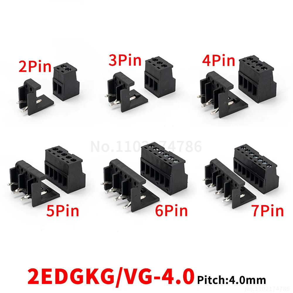 

(5 комплектов) 2EDGKG 2EDGVG - клеммная колодка PLC 4,0 мм, вставного типа для печатных плат, подходит для S7-200 SMART 15EDGKG/VG 4.0