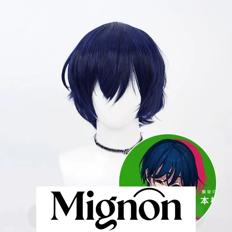 

Парик для косплея Charisma Motohashi Eori, темно-синий топ, повседневный мужской колючий стиль