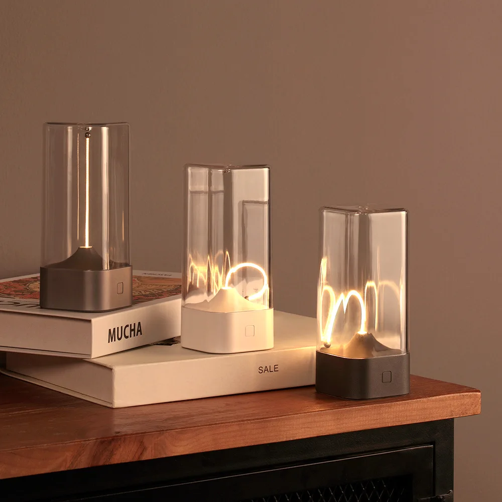 New Magnetic Night Light Portable Quantum Desk Lamp Camping Bedroom Bedside Breathing Light Creative Gift