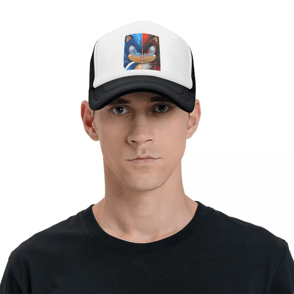 Sonic Shadow T-Shirt Cap Casual Mesh Baseball Caps Adjustable Hat Hip Hop Summer Unisex Baseball Hats