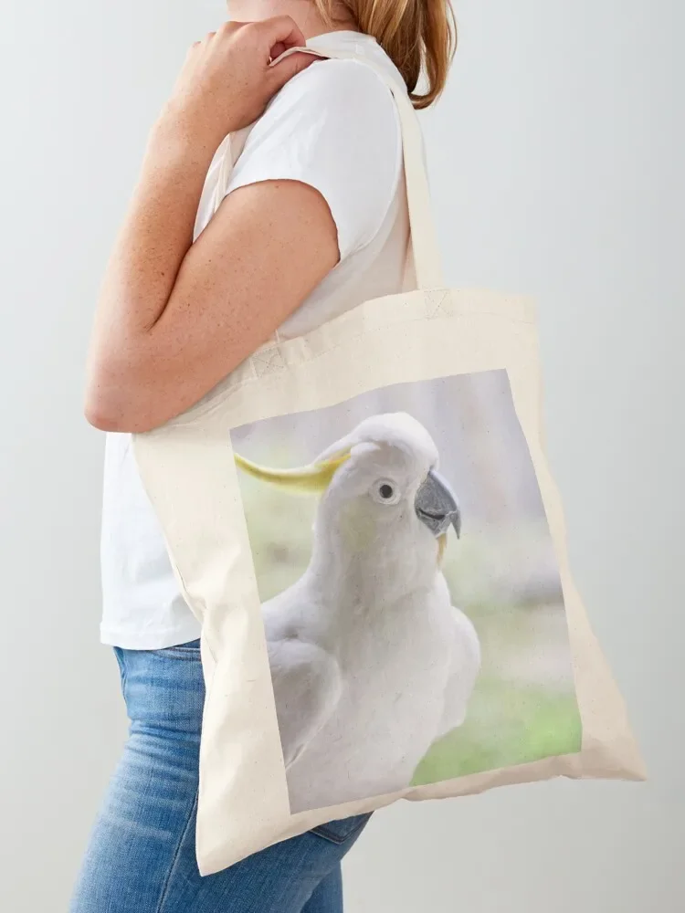 Sulphur-Crested Cockatoo Tote Bag shopping cart bags reusable shopping bag Lady bags