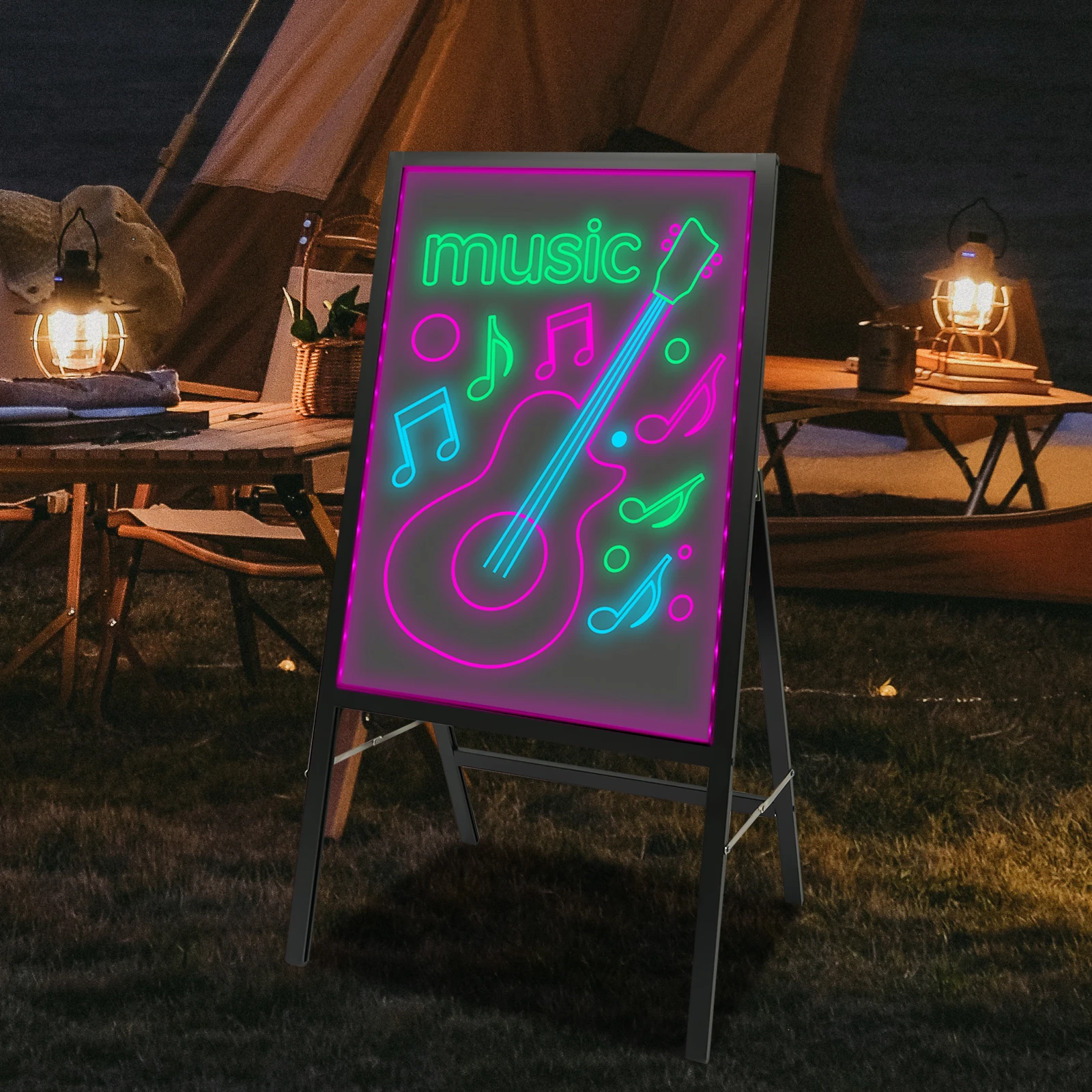 لوحة كتابة رسائل LED تعمل بالطاقة/الطاقة، لوحة تسجيل قائمة قائمة سوداء لزينة الحفلات، لوحات القائمة