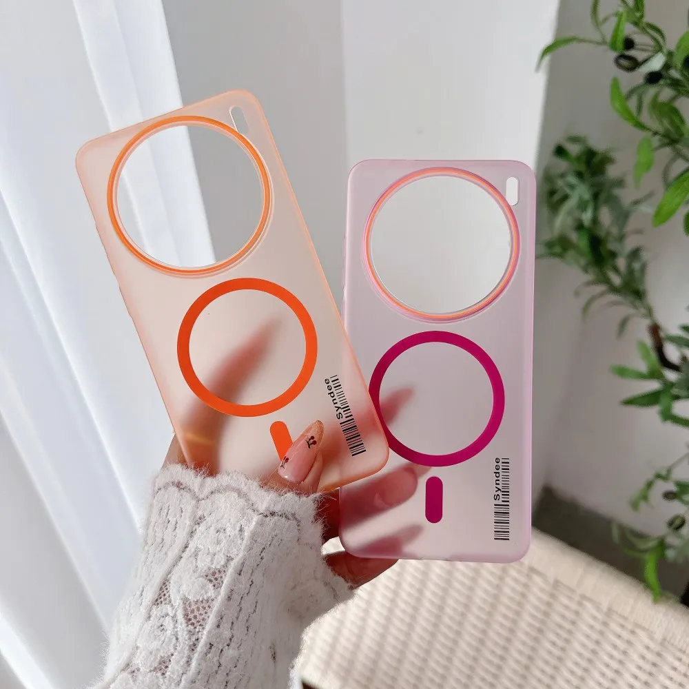 For VIVO X200 Pro Case Hard Transparent Magnetic Wireless charging Protective Back Cover Case For VIVO X200 Pro Mini Phone Shell