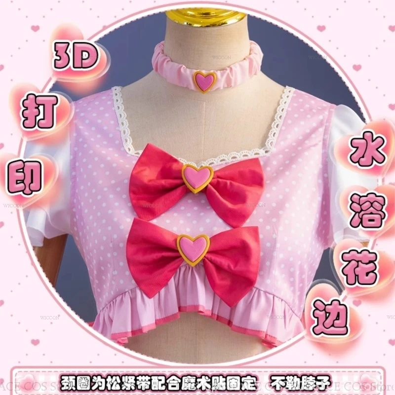 Anime Shugo Chara!Utau Hoshina Amu Hinamori Cosplay Costume Wig Lolita Fancy Dress Skirt Halloween Carnival Party Women Suit