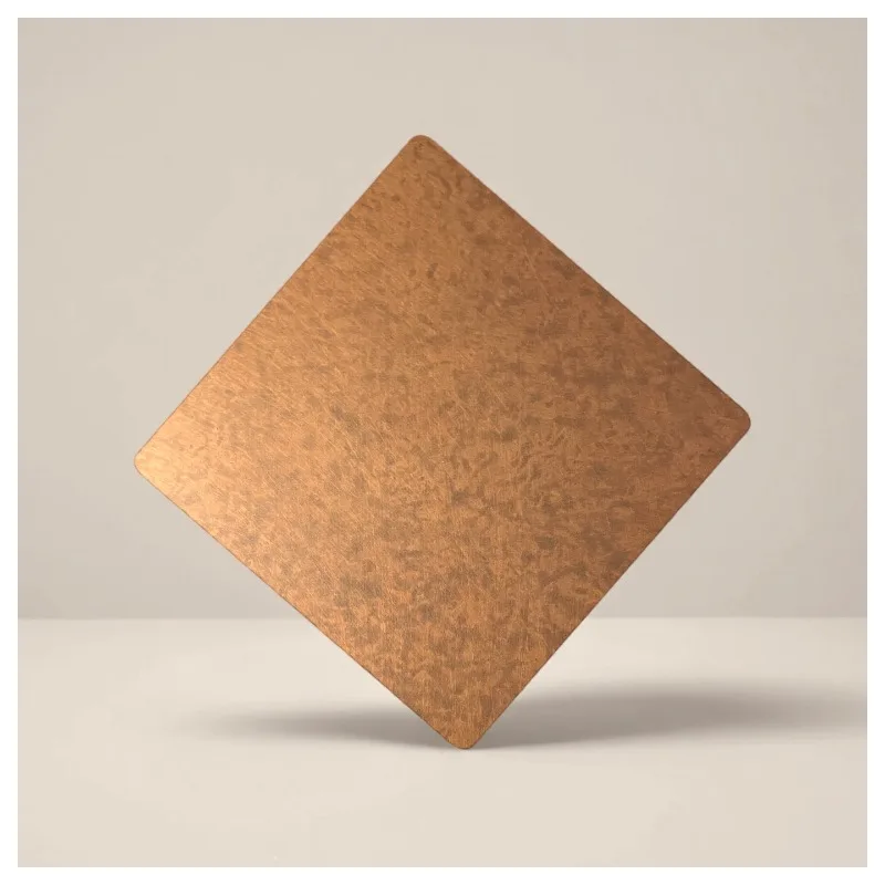 Antique8011 Etched Antique Copper Stainless Steel Ceiling or Wall Panels for Restaurant and Hotel Decoration