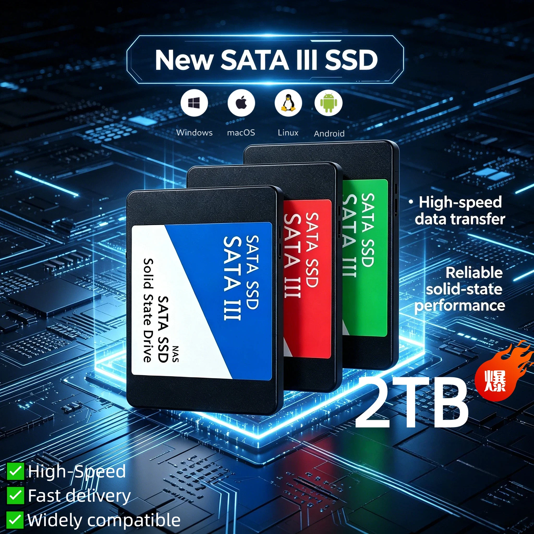 

Portable 2TB External SSD SATA3 High Speed Solid State Disk Hard Drive For Laptop PC Data Elite XPro Max Backup Upgrade Fast