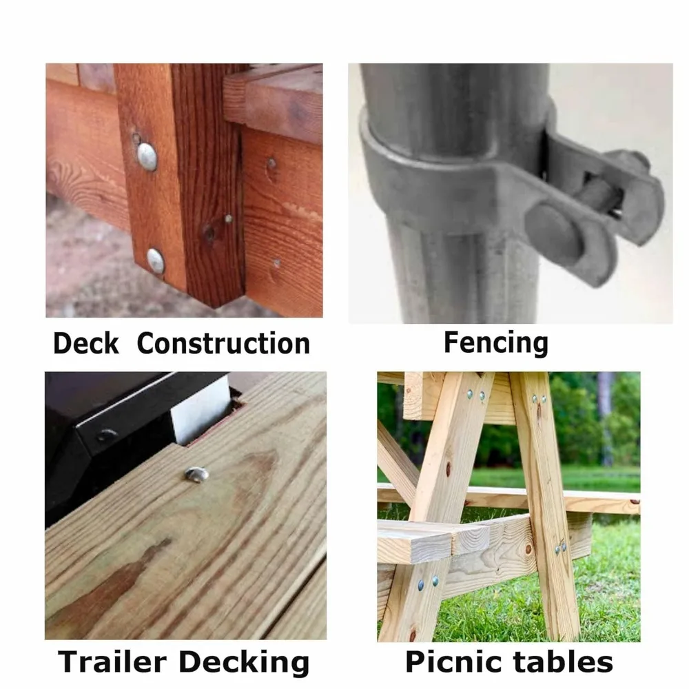 مسامير سداسية ذات خيط خشن مطلي بالزنك M20-2.50 × 100 مم، 60 عبوة، مترابطة بالكامل، DIN 933 فئة متري 8.8، طول 100 مم، بكميات كبيرة #5