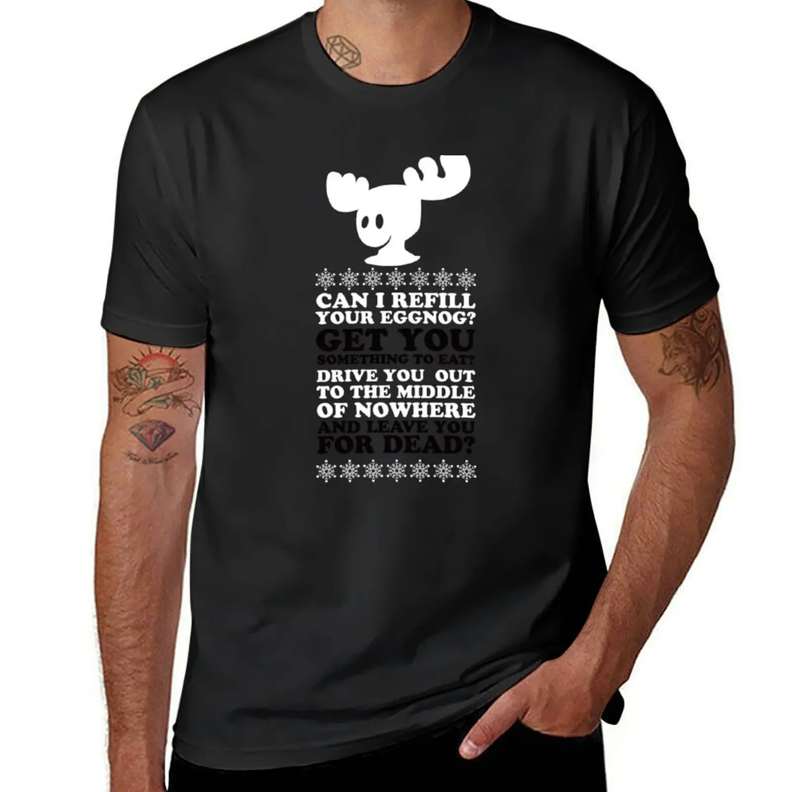 Can I Refill Your Eggnog T-shirt blacks tees oversized t shirts for men