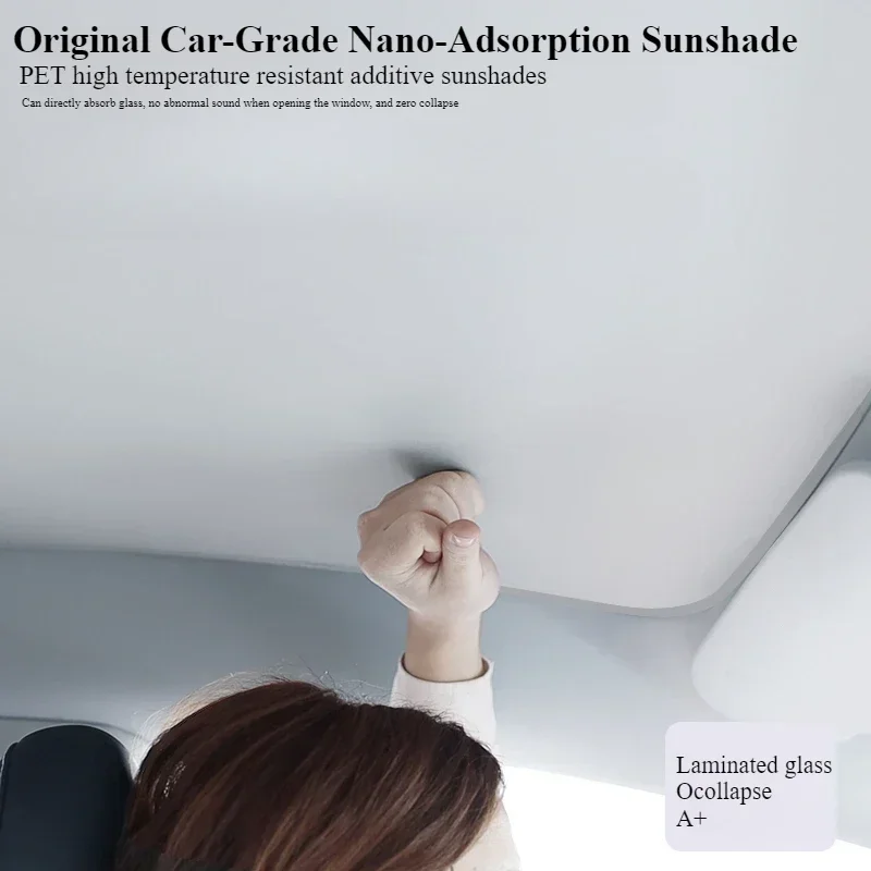 Suitable For 14-23 Tesla Model S Sunroof Sunshade Tesla Panoramic Canopy Roof Sun Protection And Heat Insulation Shield