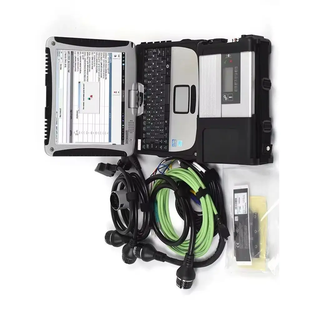 

Toughbook CF19 laptop Multiplexer MB Star Sd connect C5 xentry das wis epc For benz car bus truck Diagnosis scanner tools