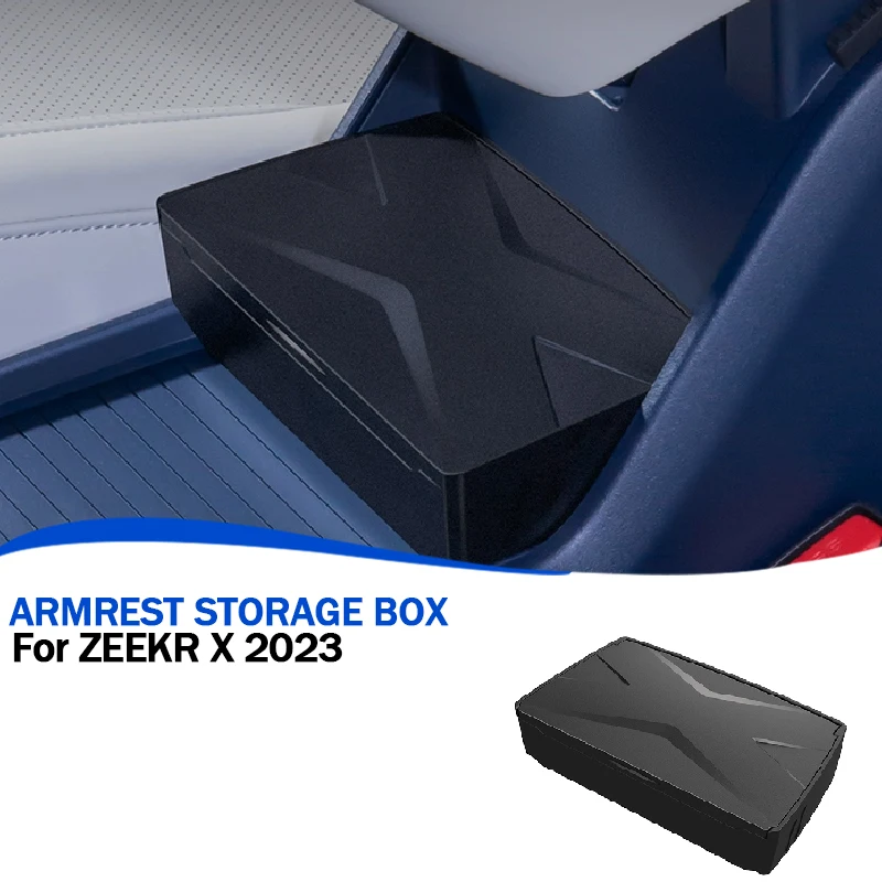 ل ZEEKR X 2023 + وحدة التحكم المركزية مسند الذراع صندوق تخزين مخفي مسند الذراع صندوق تخزين ترقية الداخلية اكسسوارات السيارات