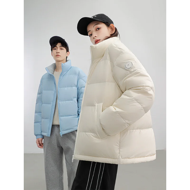 

Winter Jackets Woman Fashion Sports Warm Down Jacket Thickened Stand-up Collar Men and Women Couples with The Same Paragraph