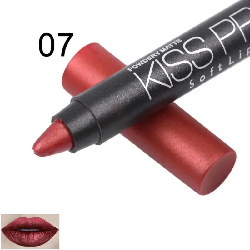 Matte Kissproof Lipstick Makeup Long Lasting Effect Powdery Matte Soft Lipsticks Cosmetic Tool CIN6  899