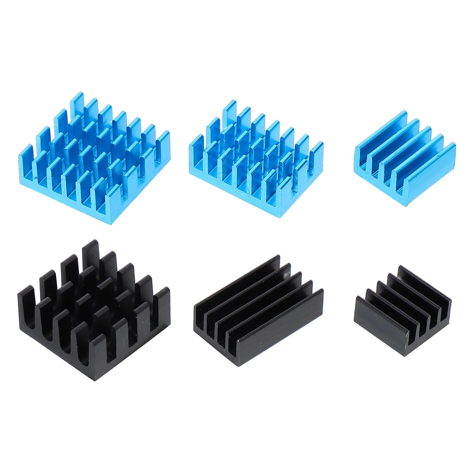 

6Pcs Aluminum Heat Sink Ic Board Radiator High Performance Metal Cooler Efficient Heat Dissipation for Power Transistor Voltage