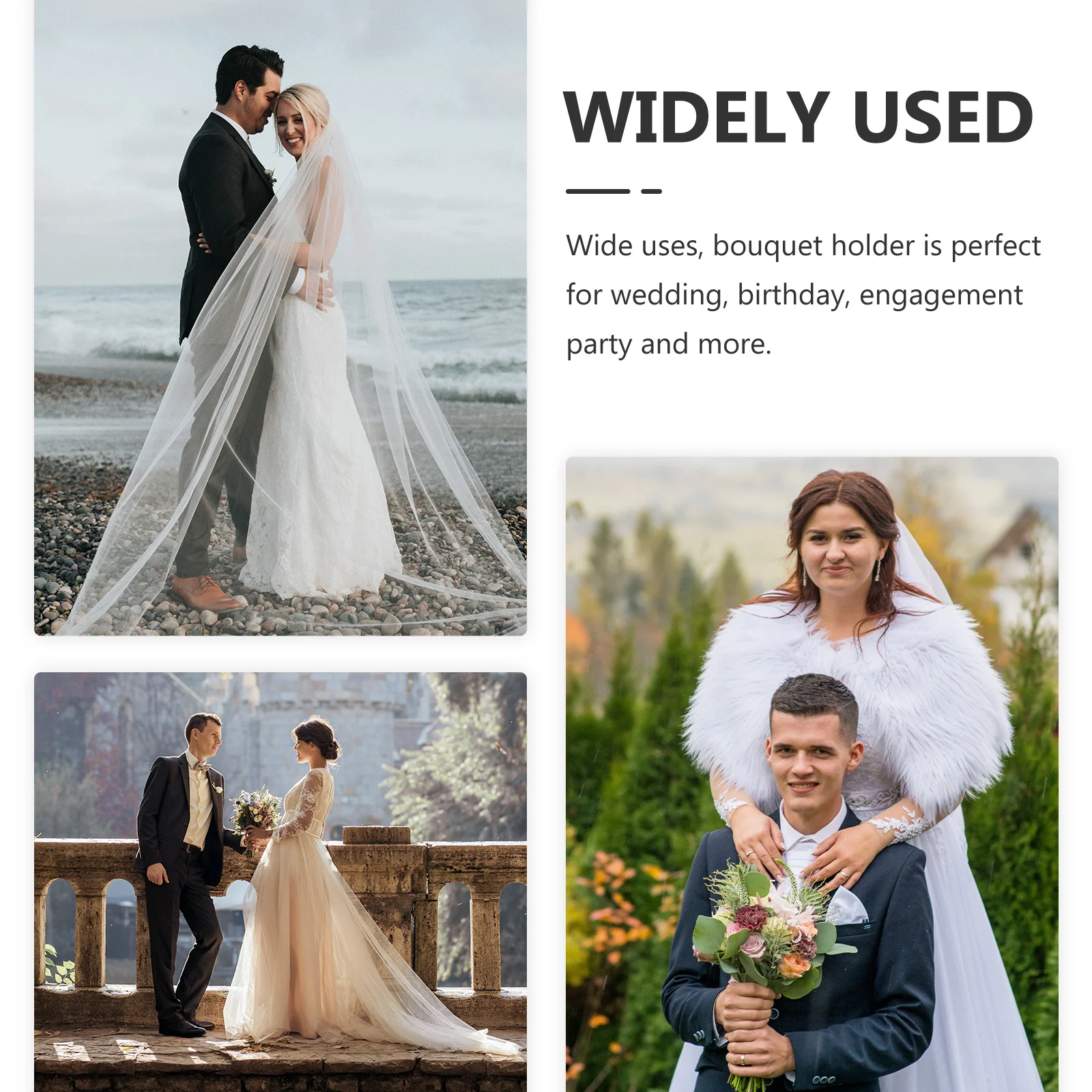 

1 set 1 Set Half-Sphere Floral Foam Bouquet Holder Lace Decor For Artificial Silk Fresh Flowers Wedding Bridal Party Diy Craft